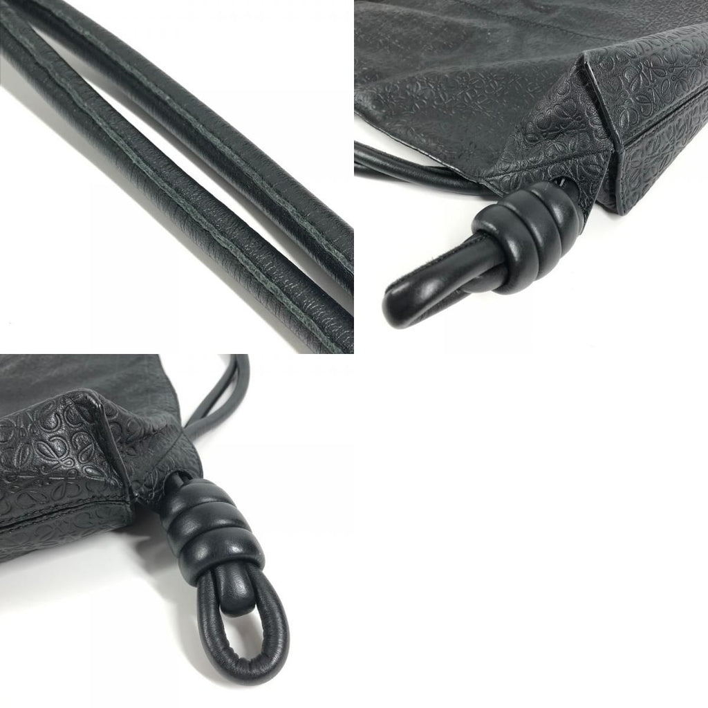 Loewe Backpack Anagram Yago All Over Pattern Leather Black — view 9