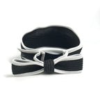 Chanel Sun Visor CC Logo Ribbon Black White — view 5