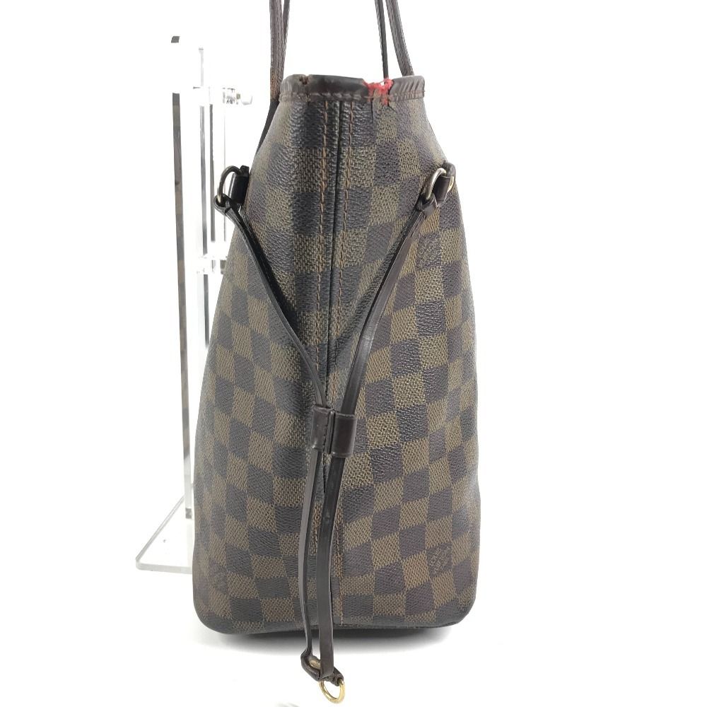 Louis Vuitton Tote Neverfull MM Damier Canvas Ebene Brown — view 3