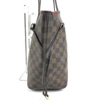 Louis Vuitton Tote Neverfull MM Damier Canvas Ebene Brown — view 3