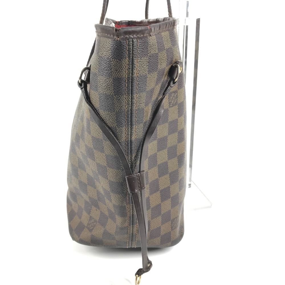 Louis Vuitton Tote Neverfull MM Damier Canvas Ebene Brown — view 4