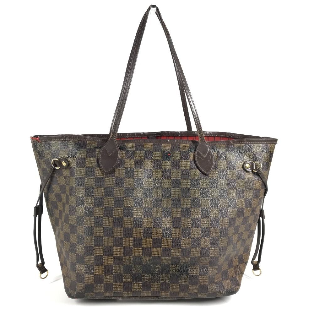 Louis Vuitton Tote Neverfull MM Damier Canvas Ebene Brown — view 2
