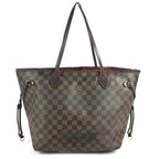 Louis Vuitton Tote Neverfull MM Damier Canvas Ebene Brown — view 2