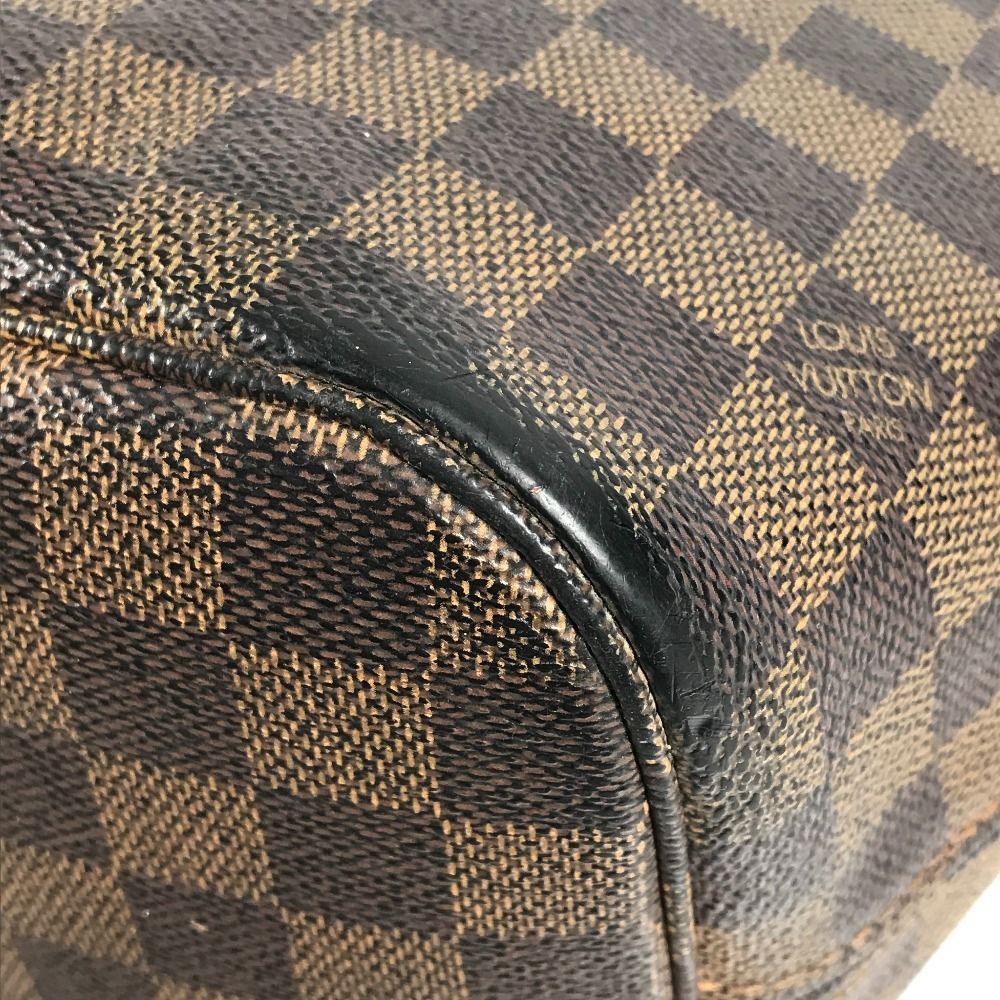 Louis Vuitton Tote Neverfull MM Damier Canvas Ebene Brown — view 6