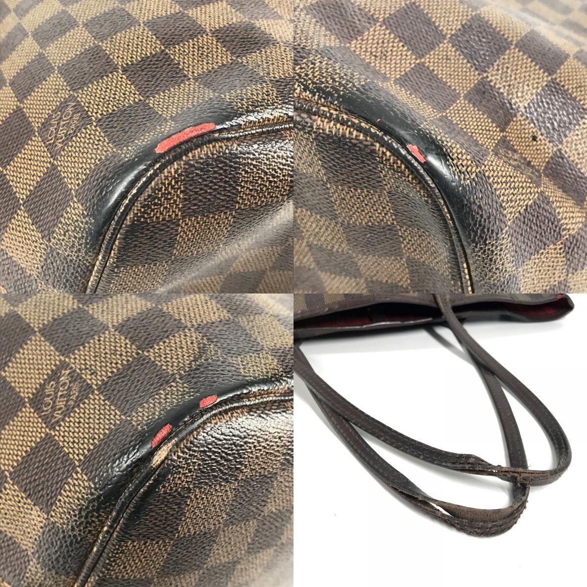 Louis Vuitton Tote Neverfull MM Damier Canvas Ebene Brown — view 7