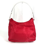 Prada Shoulder Bag Plastic Handle Nylon Red — view 2