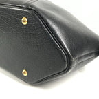 Hermes Handbag Ile de Veau Leather Black — view 6