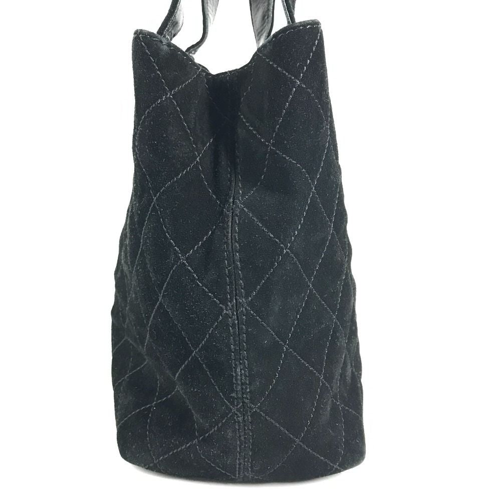 Chanel Handbag CC Logo Suede Black — view 3