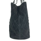 Chanel Handbag CC Logo Suede Black — view 3