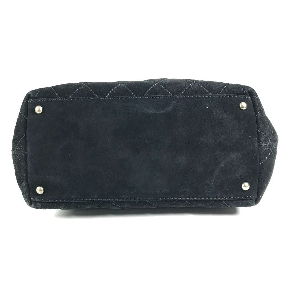 Chanel Handbag CC Logo Suede Black — view 5