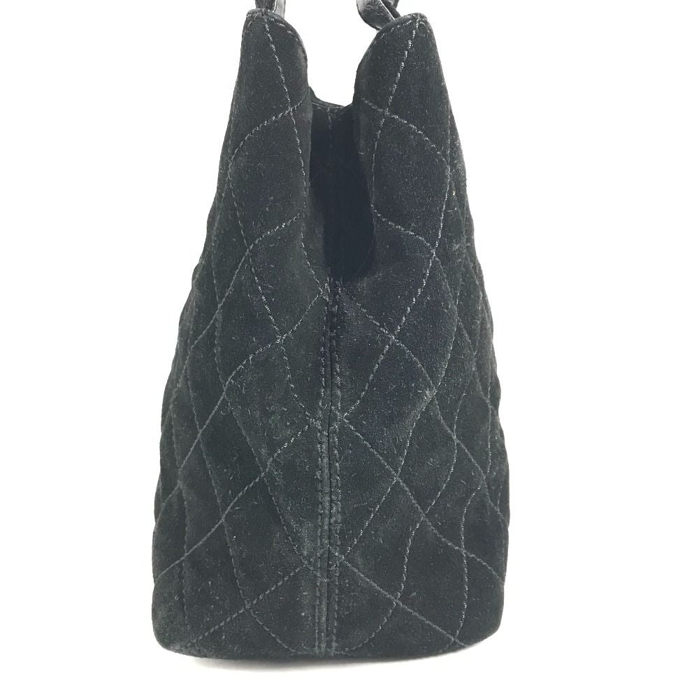 Chanel Handbag CC Logo Suede Black — view 4
