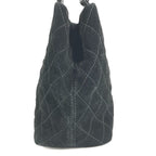 Chanel Handbag CC Logo Suede Black — view 4