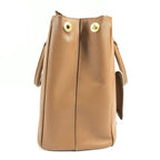 Prada Handbag Triangle Logo Saffiano Leather Brown — view 3