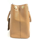 Prada Handbag Triangle Logo Saffiano Leather Brown — view 4