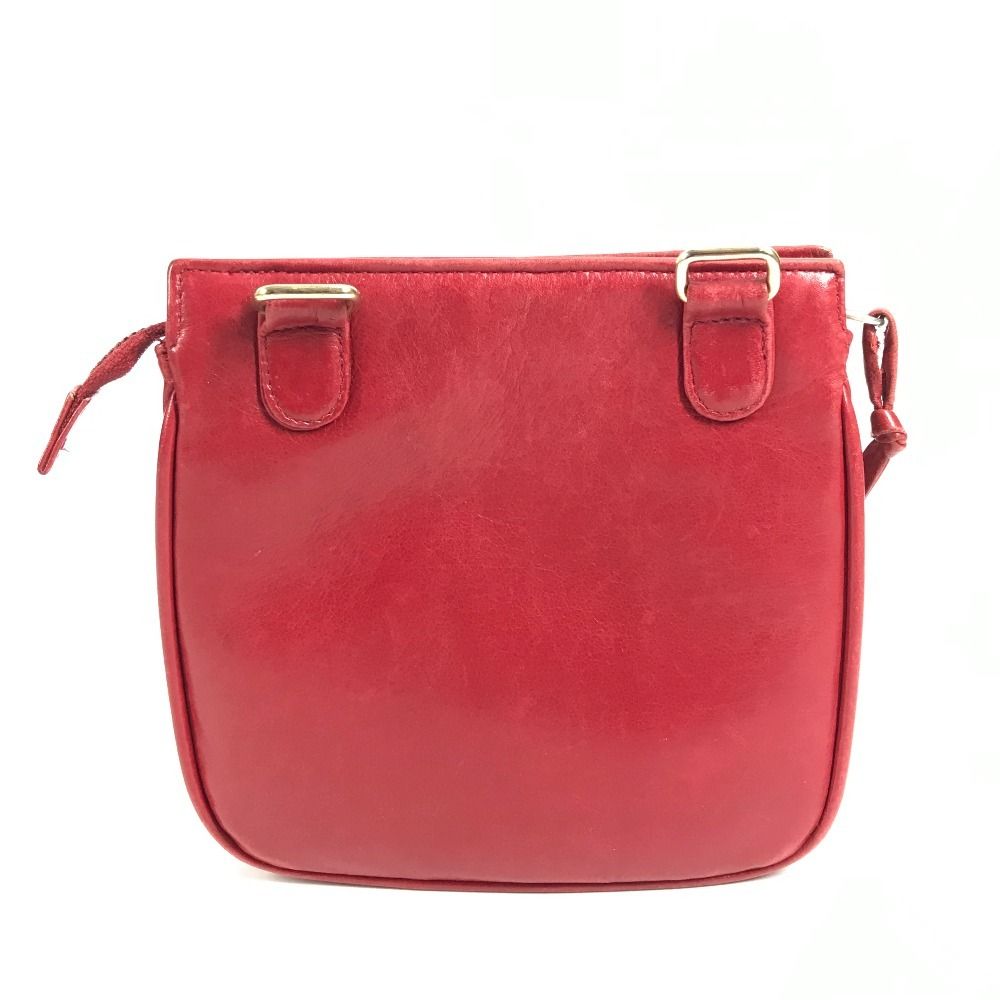 Chanel Waist Bag Big CC Logo Leather Red — view 3