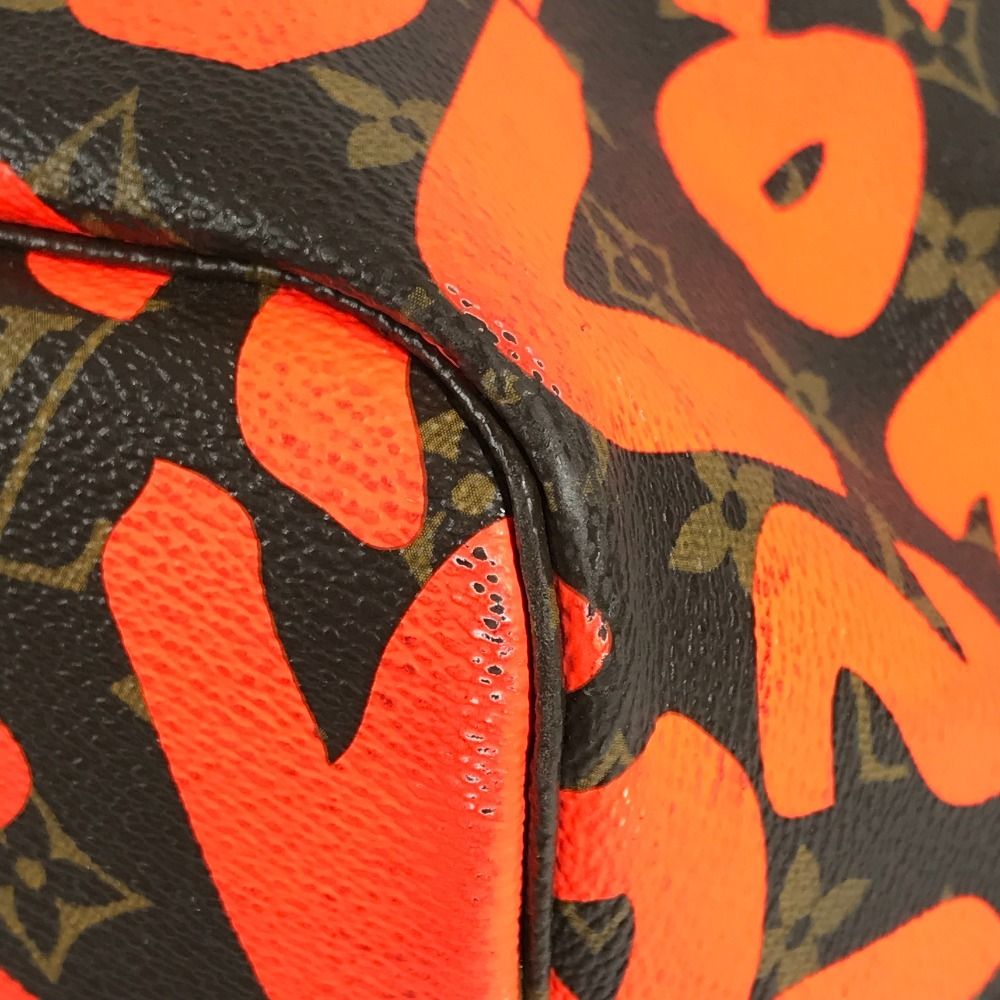 Louis Vuitton Shoulder Bag Neverfull GM Monogram Graffiti Orange Brown — view 6