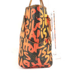 Louis Vuitton Shoulder Bag Neverfull GM Monogram Graffiti Orange Brown — view 4