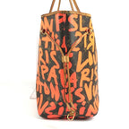 Louis Vuitton Shoulder Bag Neverfull GM Monogram Graffiti Orange Brown — view 3