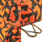Louis Vuitton Shoulder Bag Neverfull GM Monogram Graffiti Orange Brown — view 7