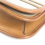 Hermes Shoulder Bag Tankard Leather Canvas Beige — view 6