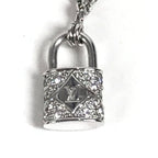 Louis Vuitton Necklace Pendentif Lockit XS Diamond Silver — view 2
