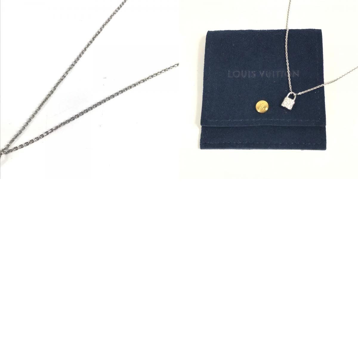 Louis Vuitton Necklace Pendentif Lockit XS Diamond Silver — view 9