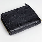 Louis Vuitton Zippy Coin Purse Zip Around Card Case Monogram Noir Black — view 2