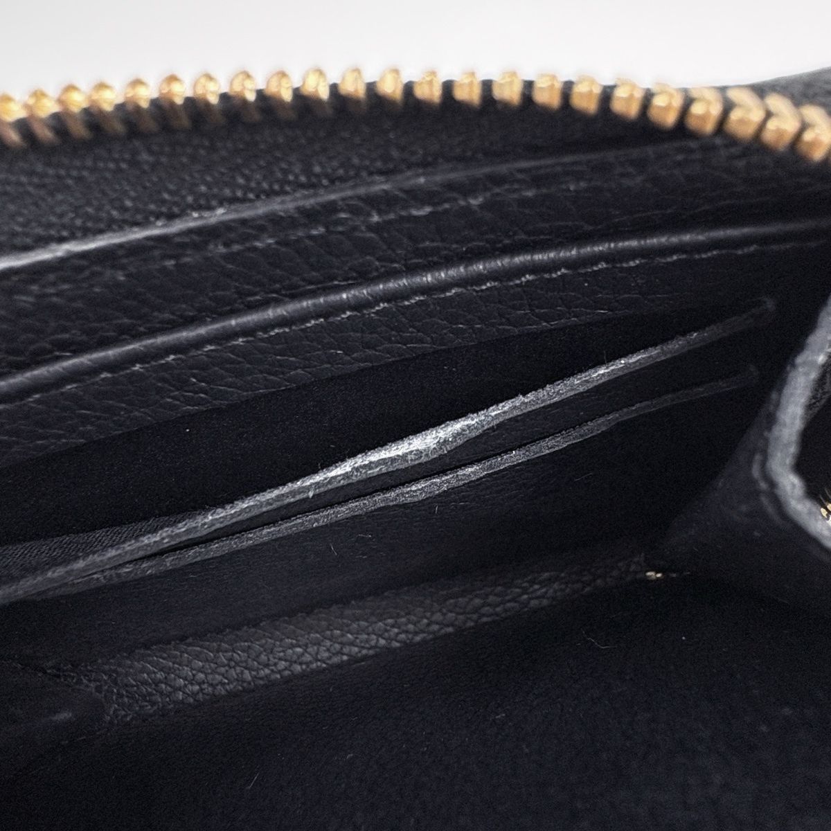 Louis Vuitton Zippy Coin Purse Zip Around Card Case Monogram Noir Black — view 6