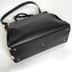 Fendi Toujour 2-Way Shoulder Bag Tote Leather Dark Brown — view 2