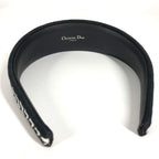 Dior Headband Houndstooth Logo Cotton Black White — view 5