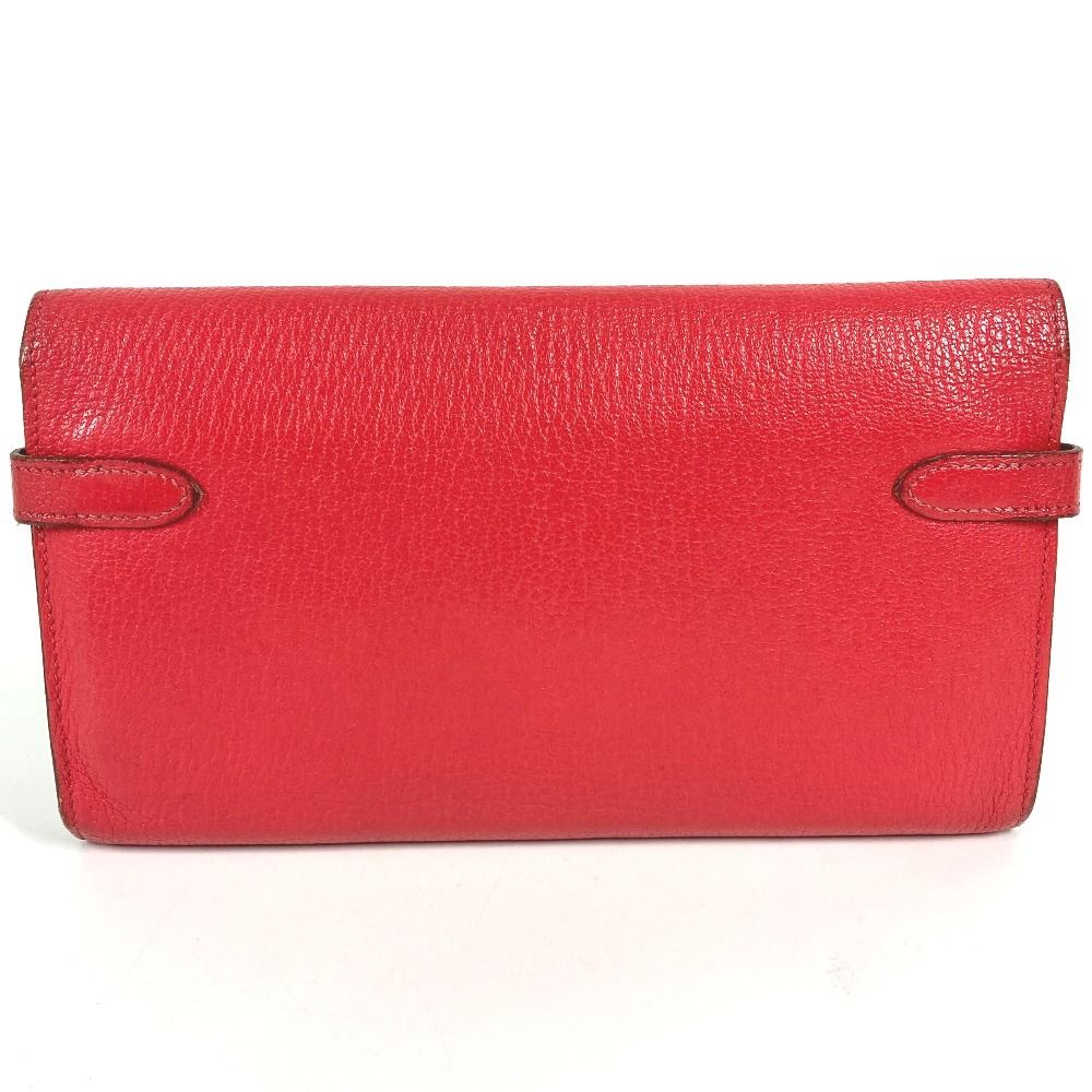 Hermes Wallet Kelly Chevre Red — view 2