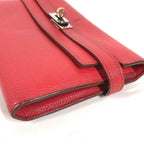 Hermes Wallet Kelly Chevre Red — view 5