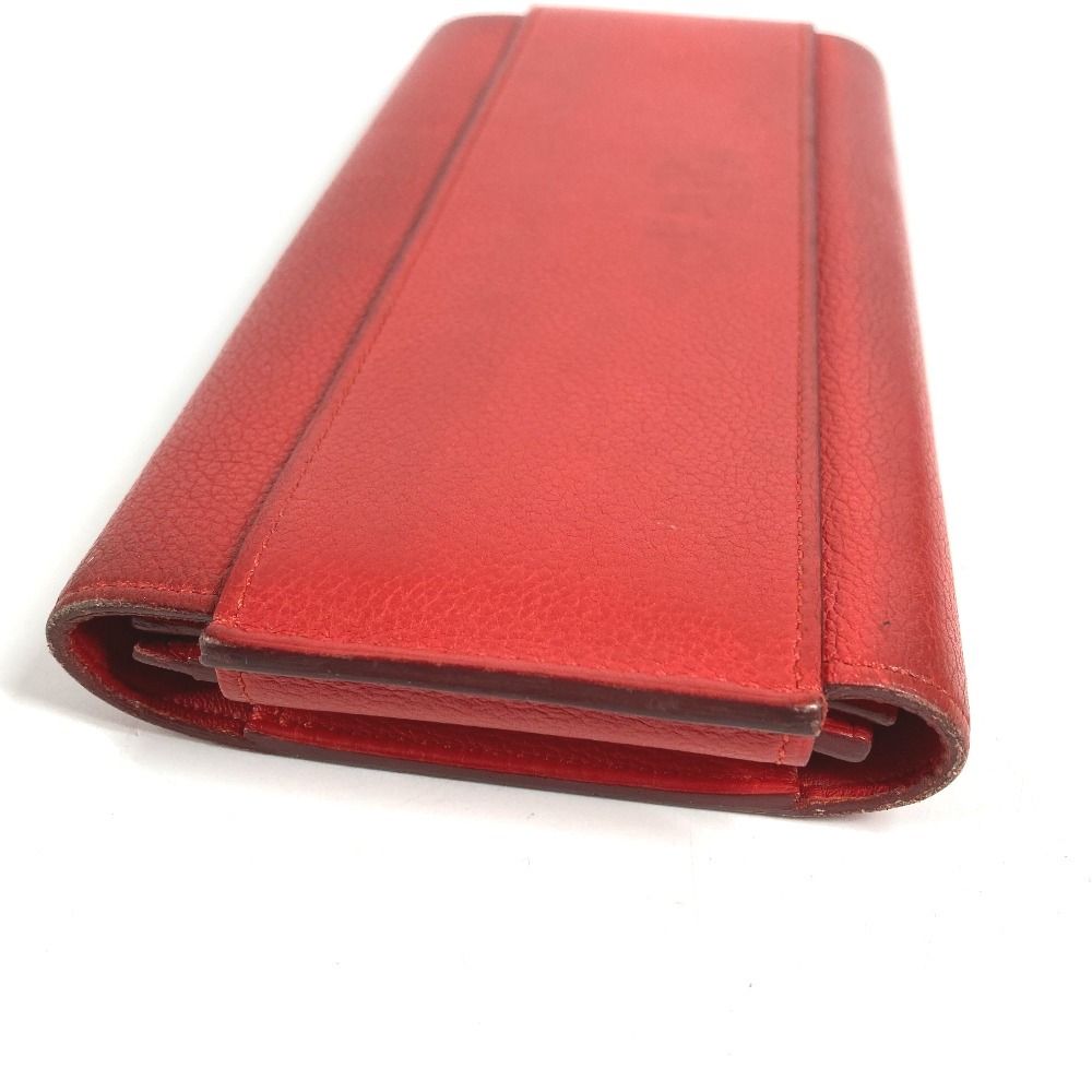 Hermes Wallet Passan Long Leather Red — view 5
