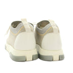 Hermes Addict Sneakers Shoes 37 Gray Silver Gold Lame Low Cut YM — view 4
