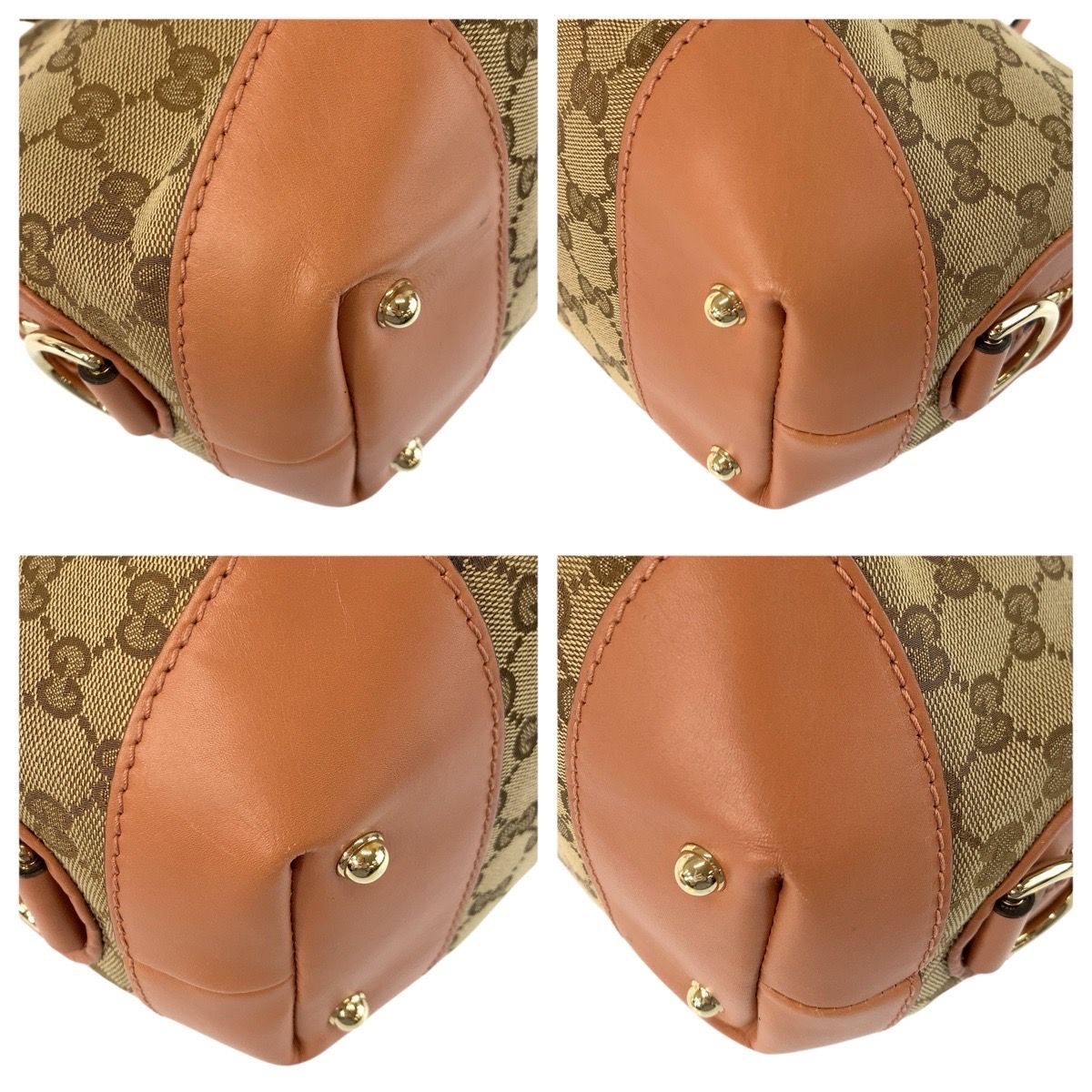Gucci Horsebit Beige Pink GG Canvas 2-Way Shoulder Bag — view 4