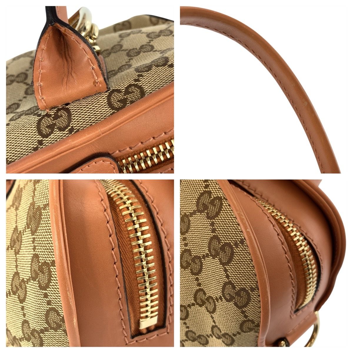 Gucci Horsebit Beige Pink GG Canvas 2-Way Shoulder Bag — view 6