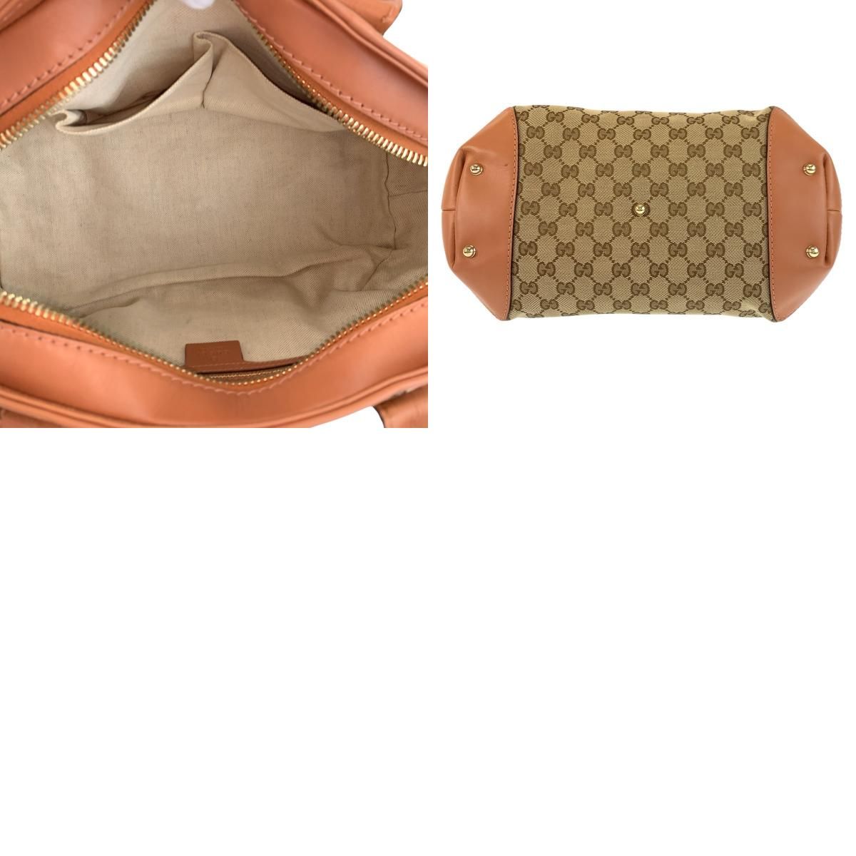 Gucci Horsebit Beige Pink GG Canvas 2-Way Shoulder Bag — view 9
