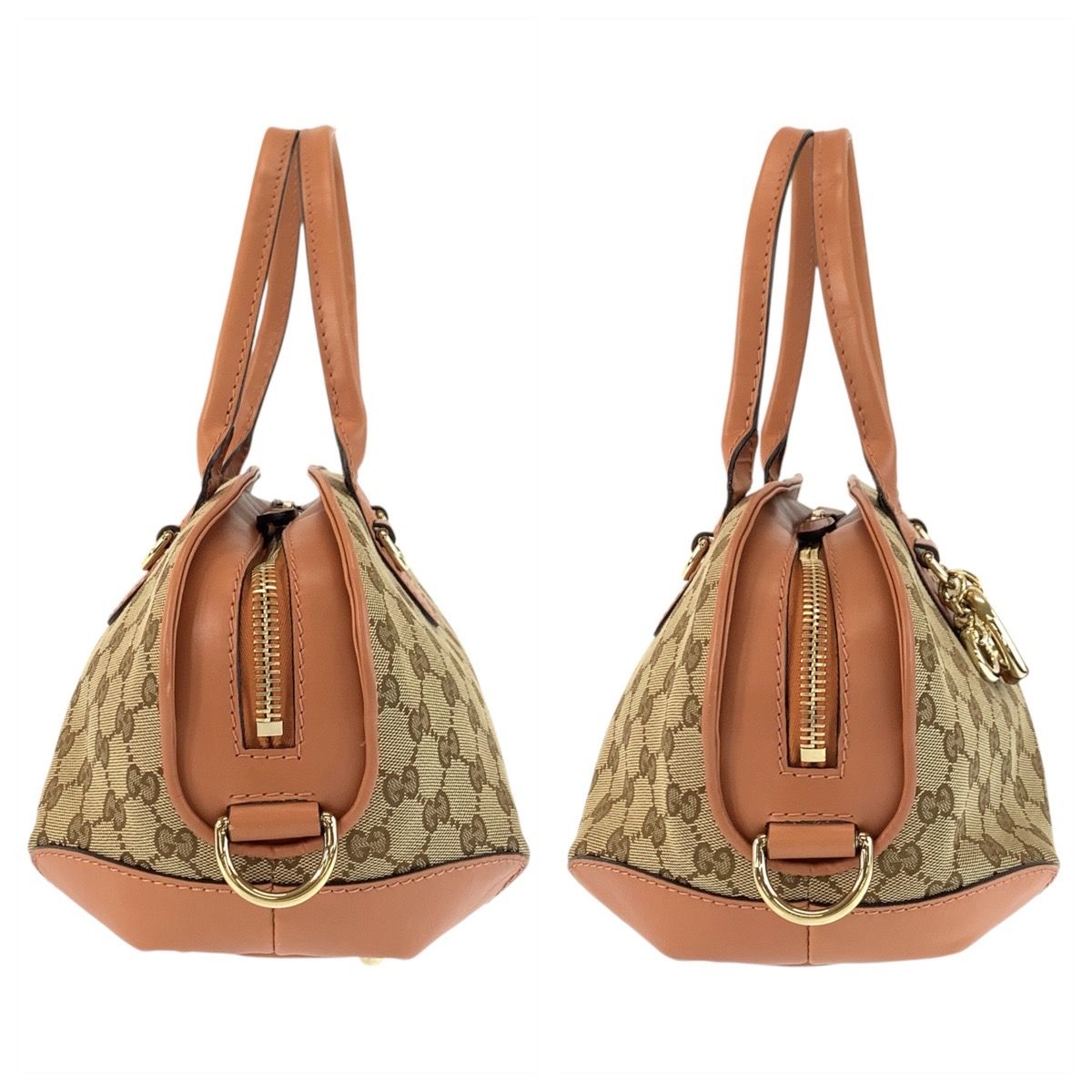 Gucci Horsebit Beige Pink GG Canvas 2-Way Shoulder Bag — view 8
