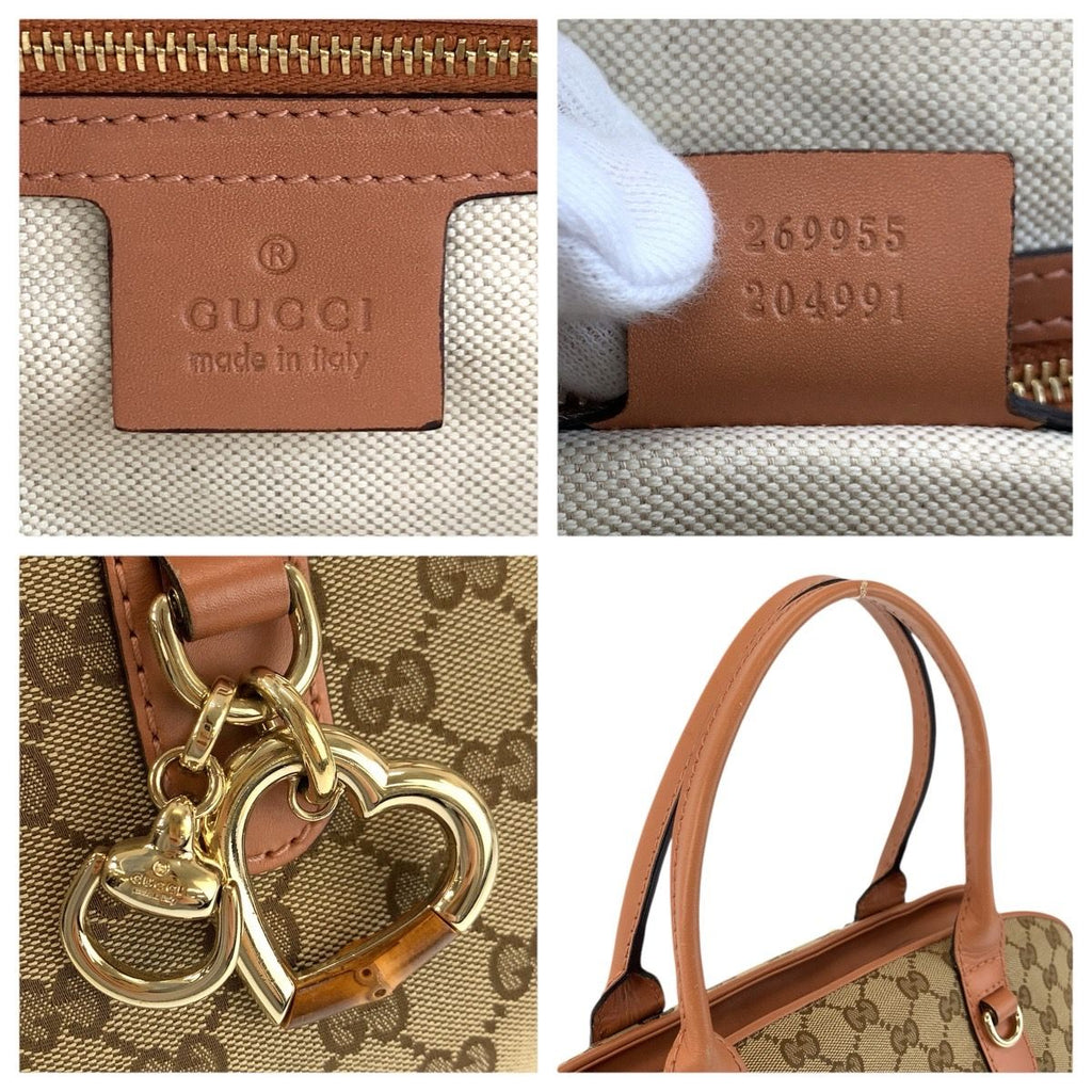 Gucci Horsebit Beige Pink GG Canvas 2-Way Shoulder Bag — view 3