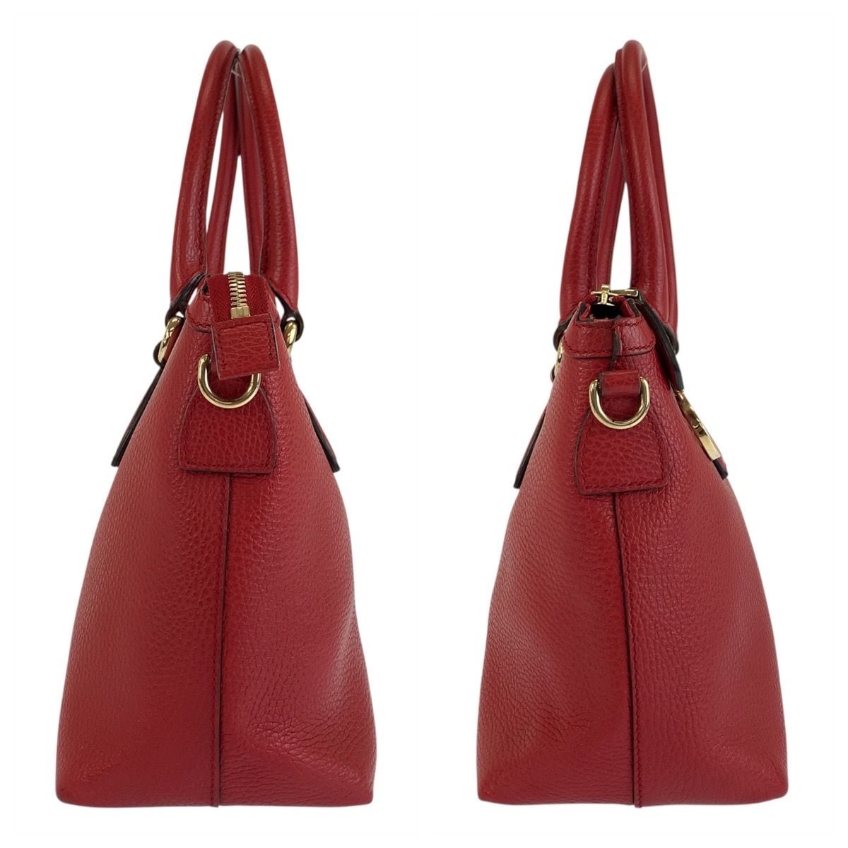 Gucci Interlocking Red Gold Leather Tote — view 7