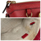 Gucci Interlocking Red Gold Leather Tote — view 5