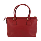 Gucci Interlocking Red Gold Leather Tote — view 2
