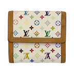 Louis Vuitton Multicolor Porte Monnaie Billets Cult Cles Fold Wallet Compact Bron White — view 2