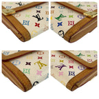 Louis Vuitton Multicolor Porte Monnaie Billets Cult Cles Fold Wallet Compact Bron White — view 4
