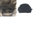 Prada Tessuto Black Silver Nylon Leather Backpack — view 9