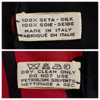 Chanel Vintage 31 Rue Cambon CC Logo Wine Red Black Silk Scarf — view 6