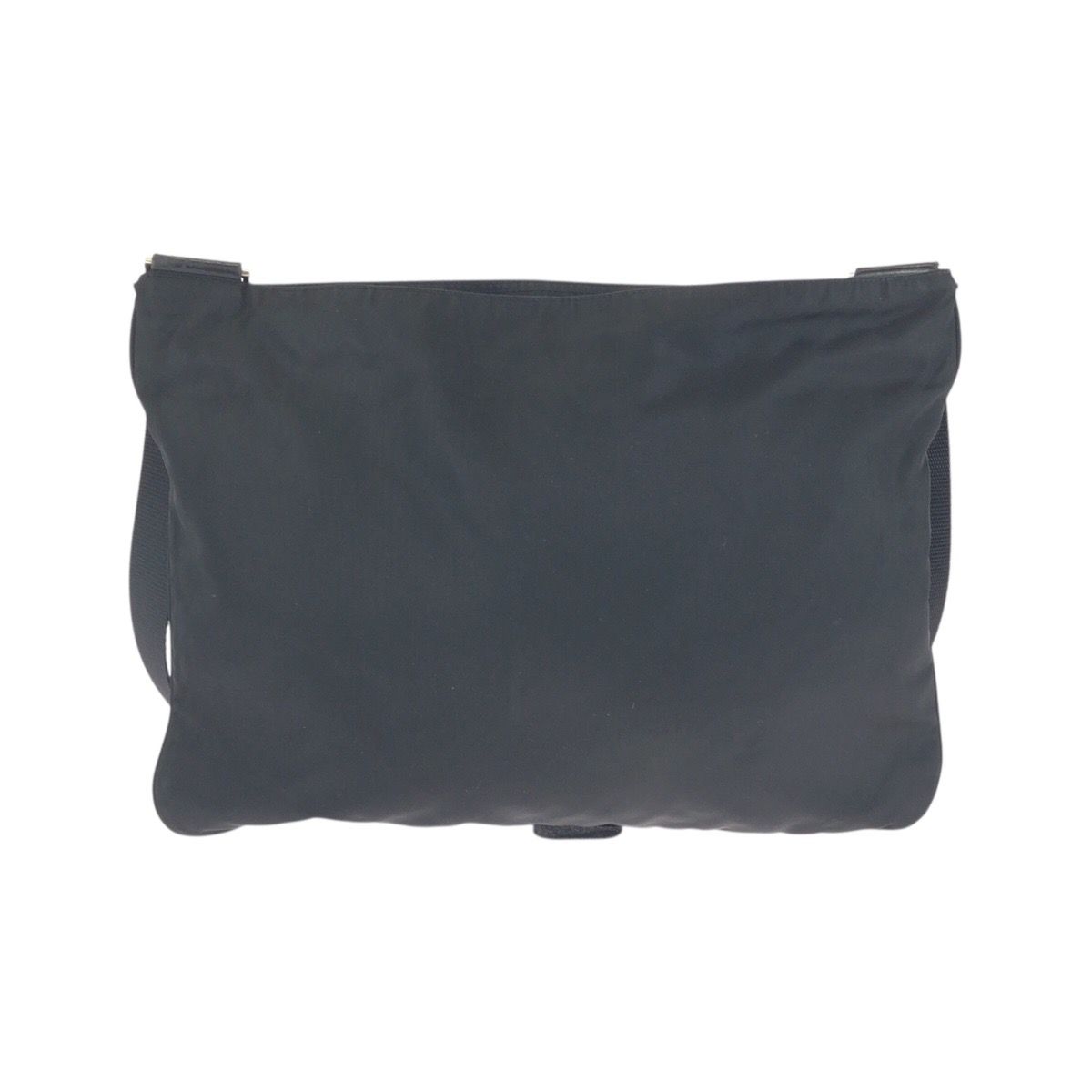 Prada Tessuto Black Silver Nylon Shoulder Bag — view 2