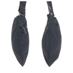 Prada Tessuto Black Silver Nylon Shoulder Bag — view 7