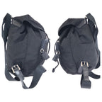 Prada Tessuto Black Silver Nylon Backpack — view 8