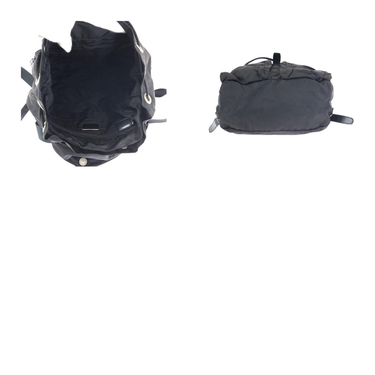 Prada Tessuto Black Silver Nylon Backpack — view 9